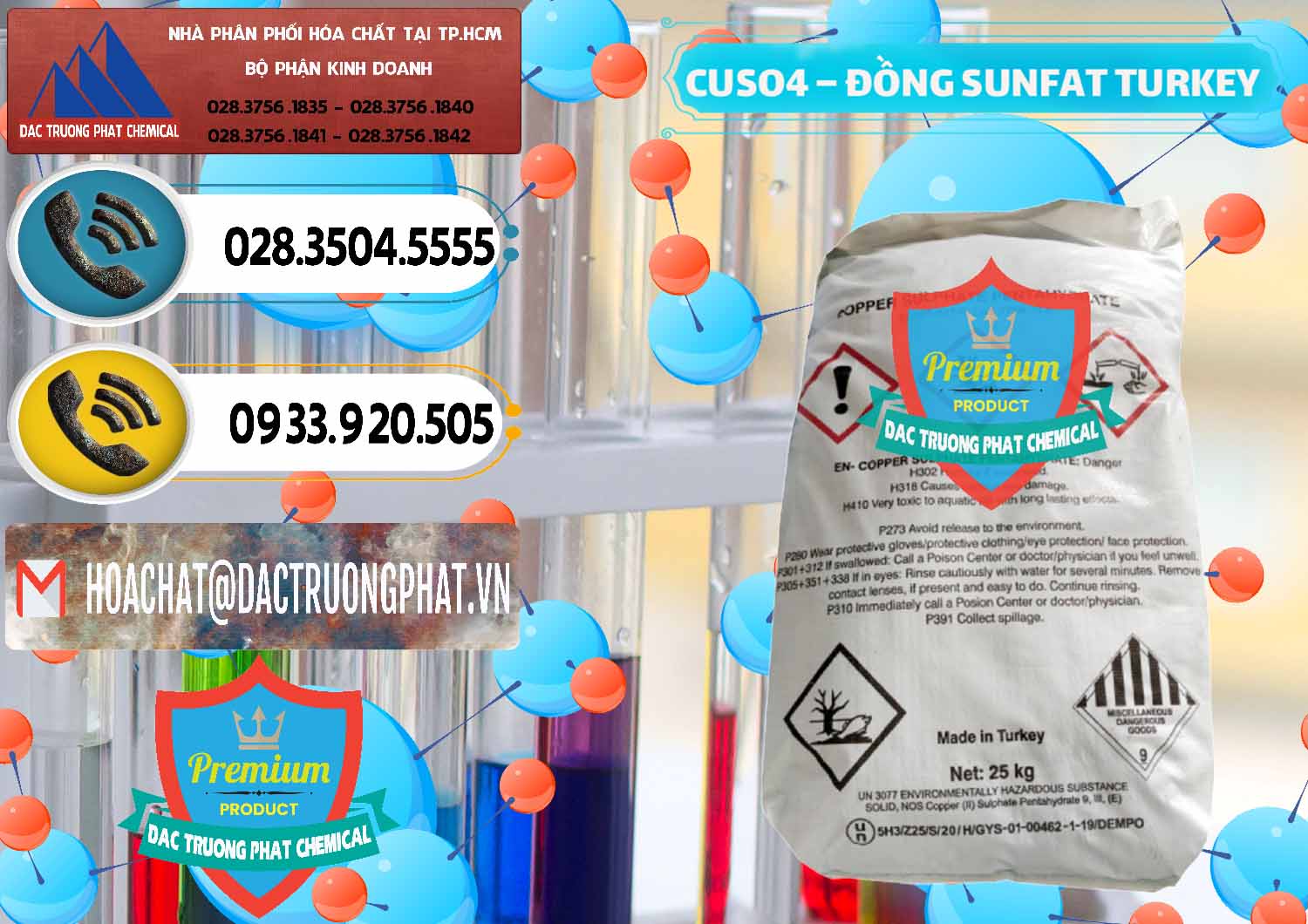 Đơn vị bán & cung cấp CuSO4 – Đồng Sunfat Thổ Nhĩ Kỳ Turkey - 0481 - Nhà cung cấp & bán hóa chất tại TP.HCM - hoachatdetnhuom.vn