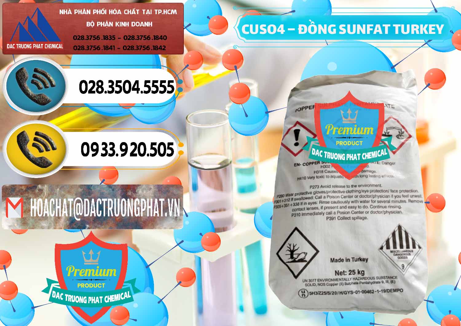 Công ty chuyên bán _ cung cấp CuSO4 – Đồng Sunfat Thổ Nhĩ Kỳ Turkey - 0481 - Cty chuyên nhập khẩu và phân phối hóa chất tại TP.HCM - hoachatdetnhuom.vn
