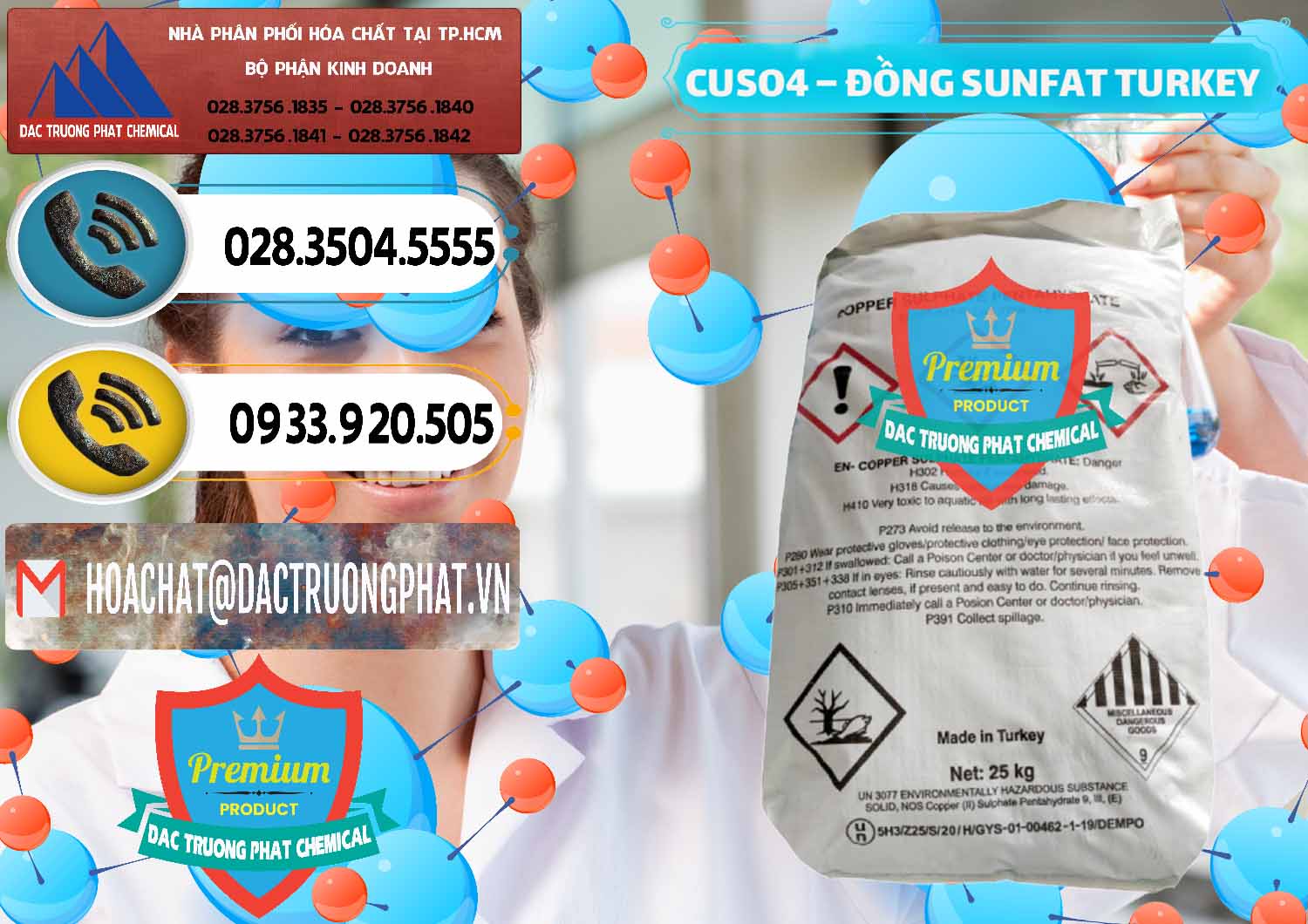 Cty bán _ phân phối CuSO4 – Đồng Sunfat Thổ Nhĩ Kỳ Turkey - 0481 - Chuyên kinh doanh - cung cấp hóa chất tại TP.HCM - hoachatdetnhuom.vn