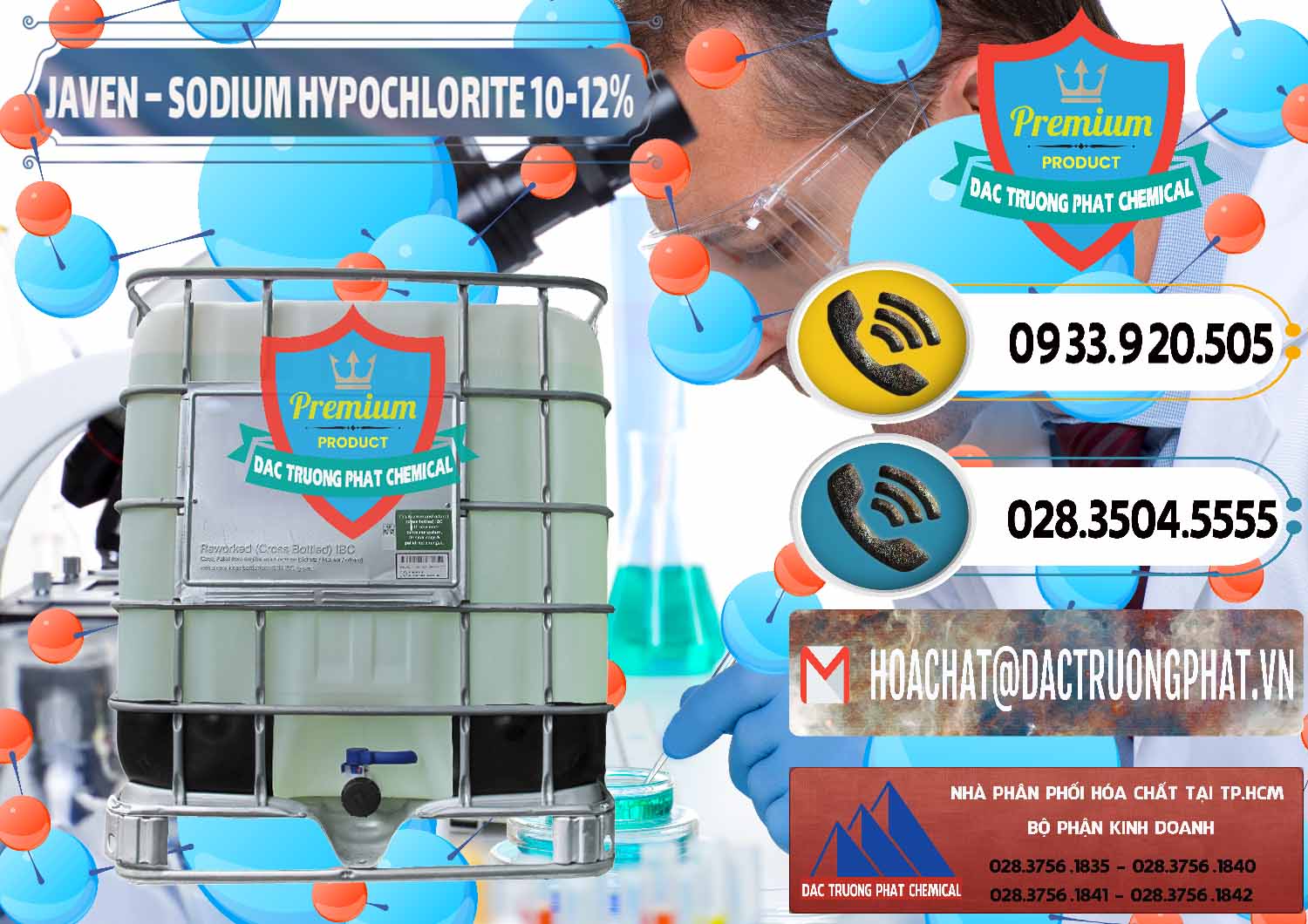 Cty bán - cung ứng Javen - Sodium Hypochlorite 10-12% Việt Nam - 0188 - Nơi cung ứng ( phân phối ) hóa chất tại TP.HCM - hoachatdetnhuom.vn