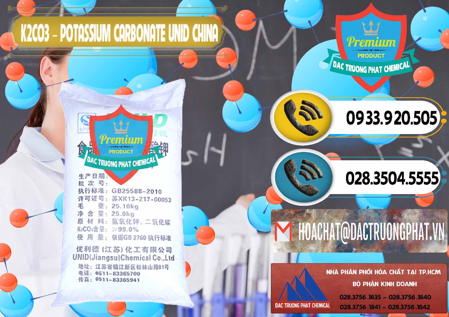 Đơn vị phân phối - bán K2Co3 – Potassium Carbonate UNID Trung Quốc China - 0475 - Nơi phân phối và kinh doanh hóa chất tại TP.HCM - hoachatdetnhuom.vn