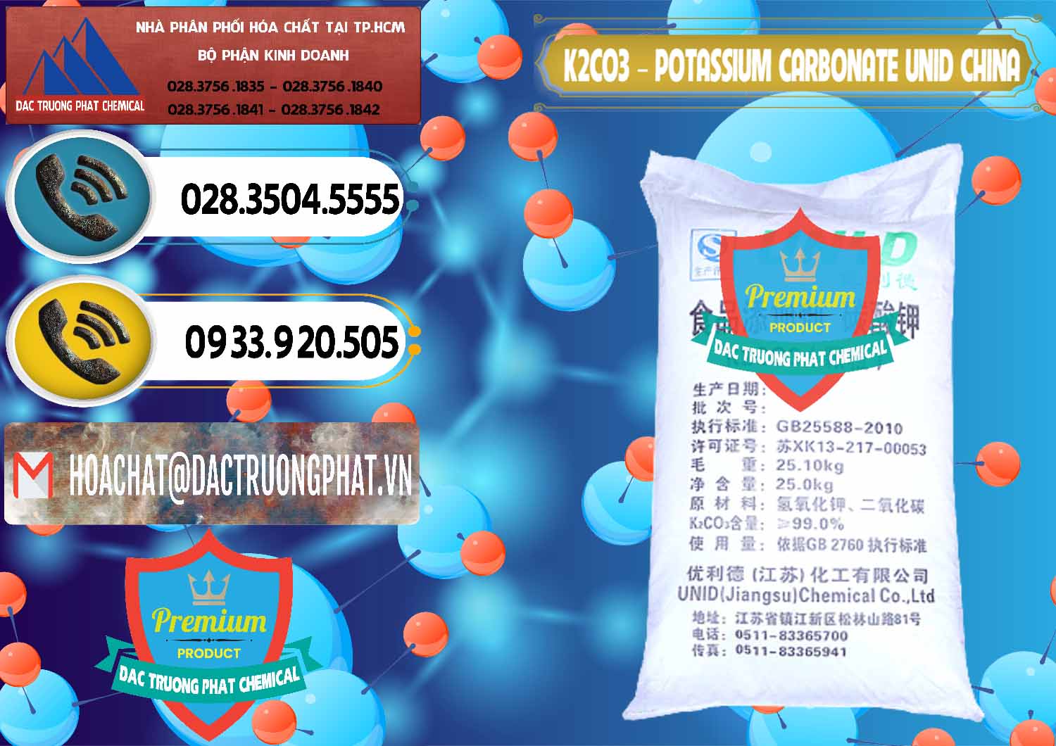 Nơi cung ứng - bán K2Co3 – Potassium Carbonate UNID Trung Quốc China - 0475 - Công ty chuyên cung cấp và kinh doanh hóa chất tại TP.HCM - hoachatdetnhuom.vn