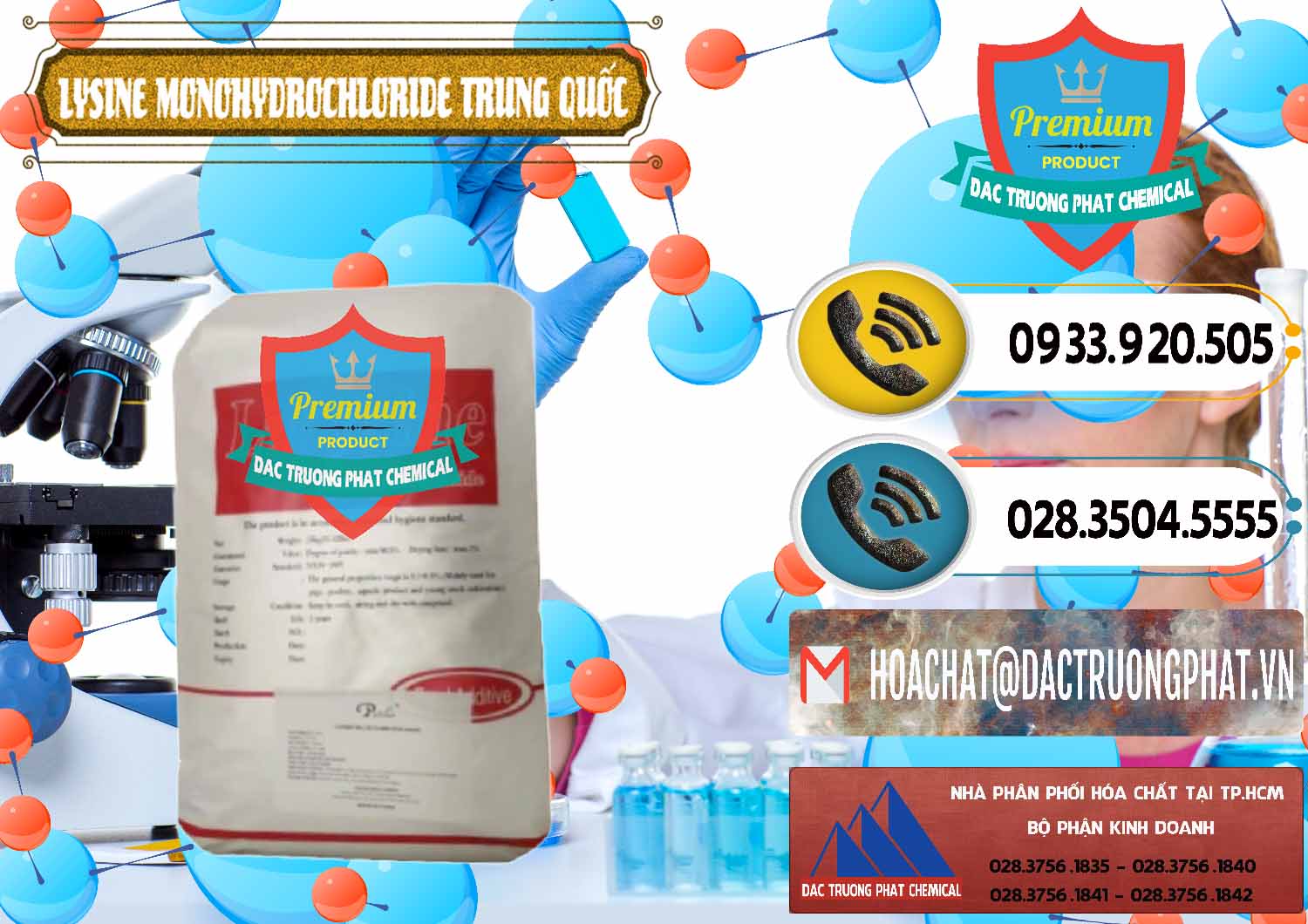 Nơi nhập khẩu và bán L-Lysine Monohydrochloride Feed Grade Trung Quốc China - 0454 - Cty chuyên phân phối và bán hóa chất tại TP.HCM - hoachatdetnhuom.vn
