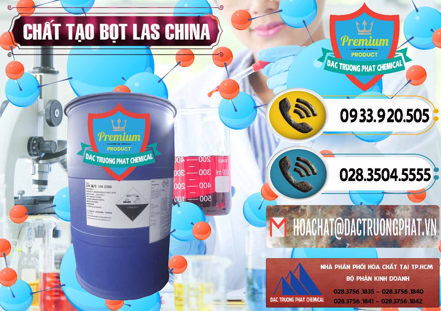 Đơn vị chuyên bán - cung ứng Chất tạo bọt Las Trung Quốc China - 0451 - Cung cấp ( nhập khẩu ) hóa chất tại TP.HCM - hoachatdetnhuom.vn