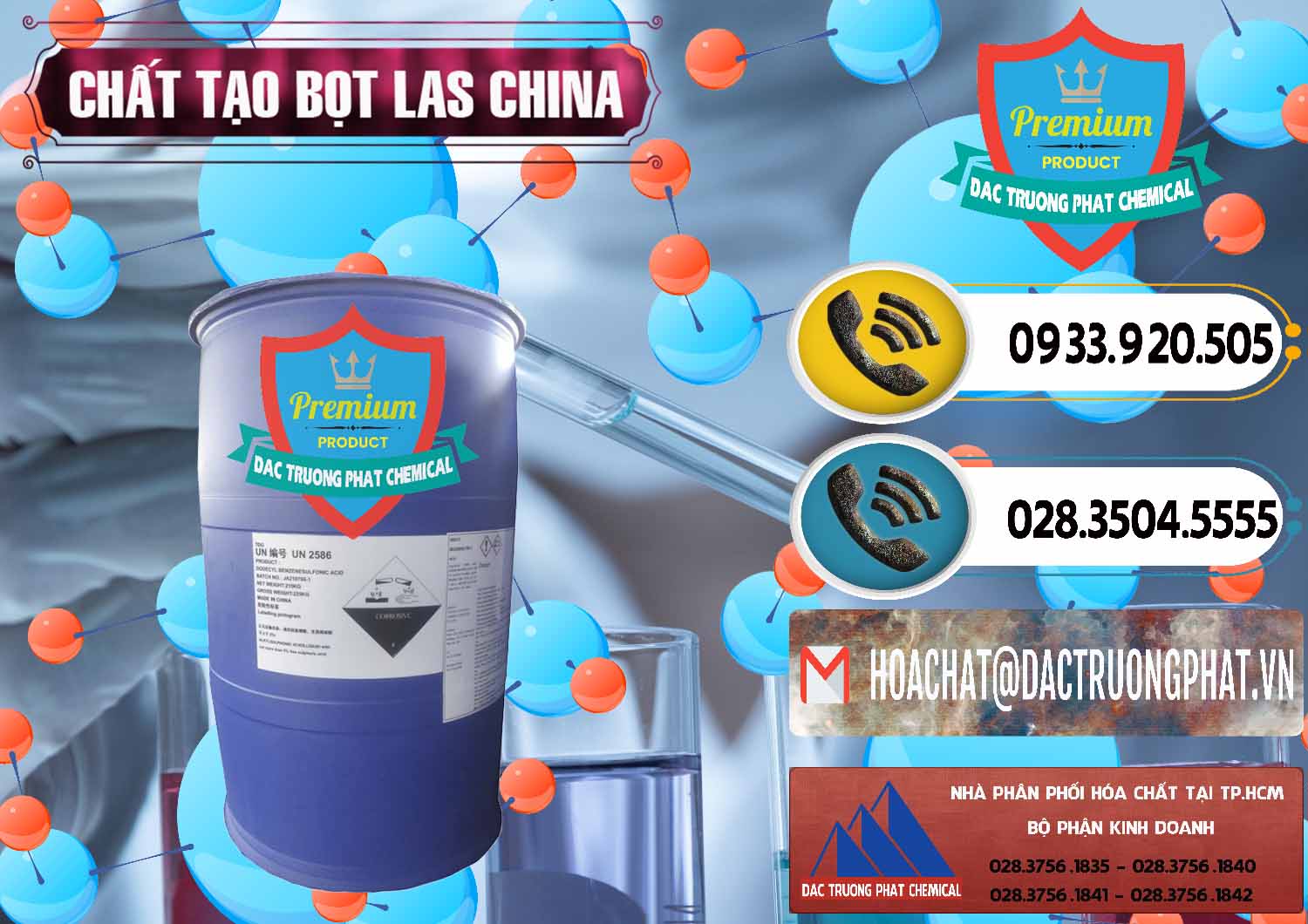 Nhà nhập khẩu & bán Chất tạo bọt Las Trung Quốc China - 0451 - Công ty chuyên kinh doanh ( phân phối ) hóa chất tại TP.HCM - hoachatdetnhuom.vn