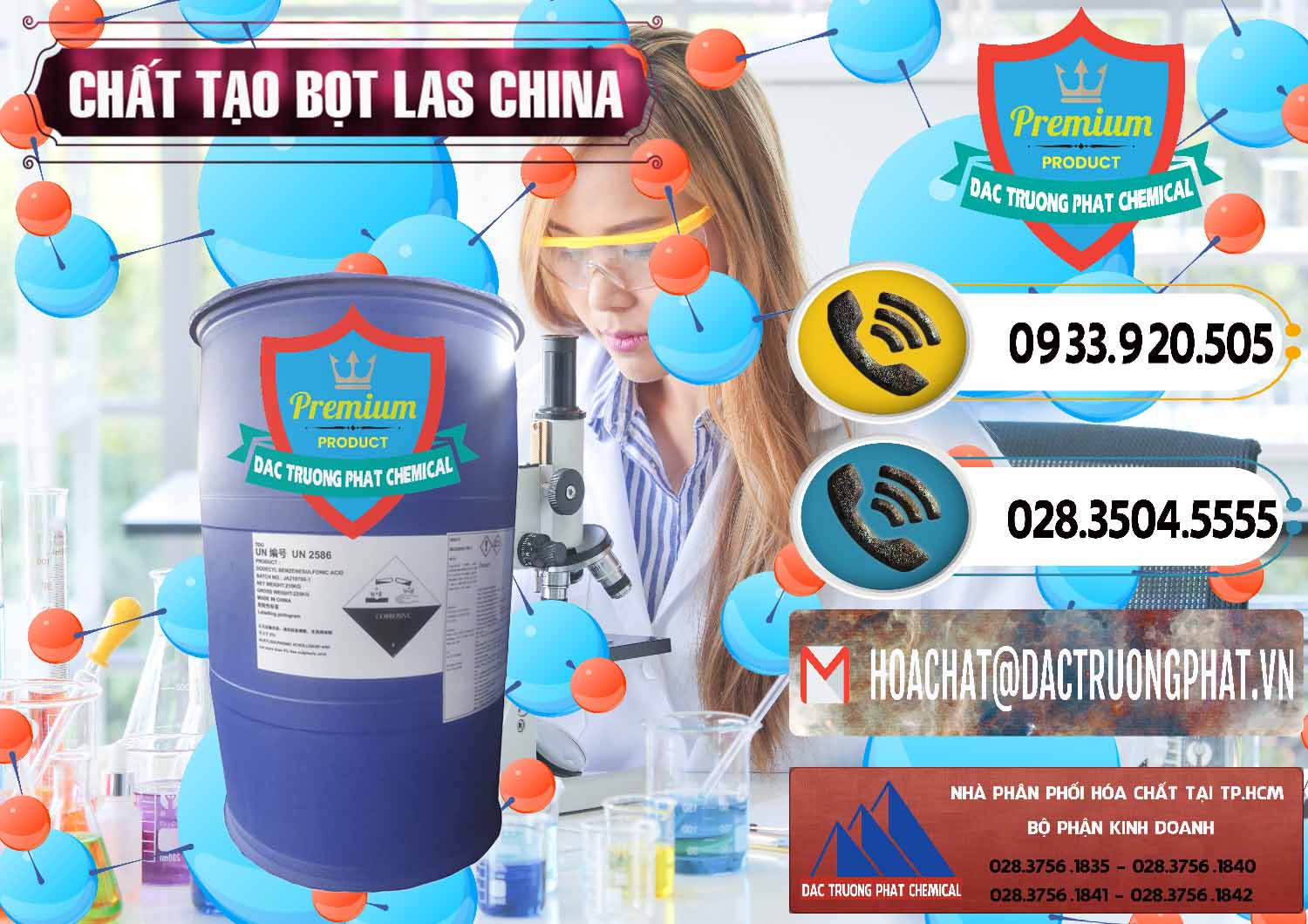 Nơi phân phối và bán Chất tạo bọt Las Trung Quốc China - 0451 - Cty cung ứng ( phân phối ) hóa chất tại TP.HCM - hoachatdetnhuom.vn