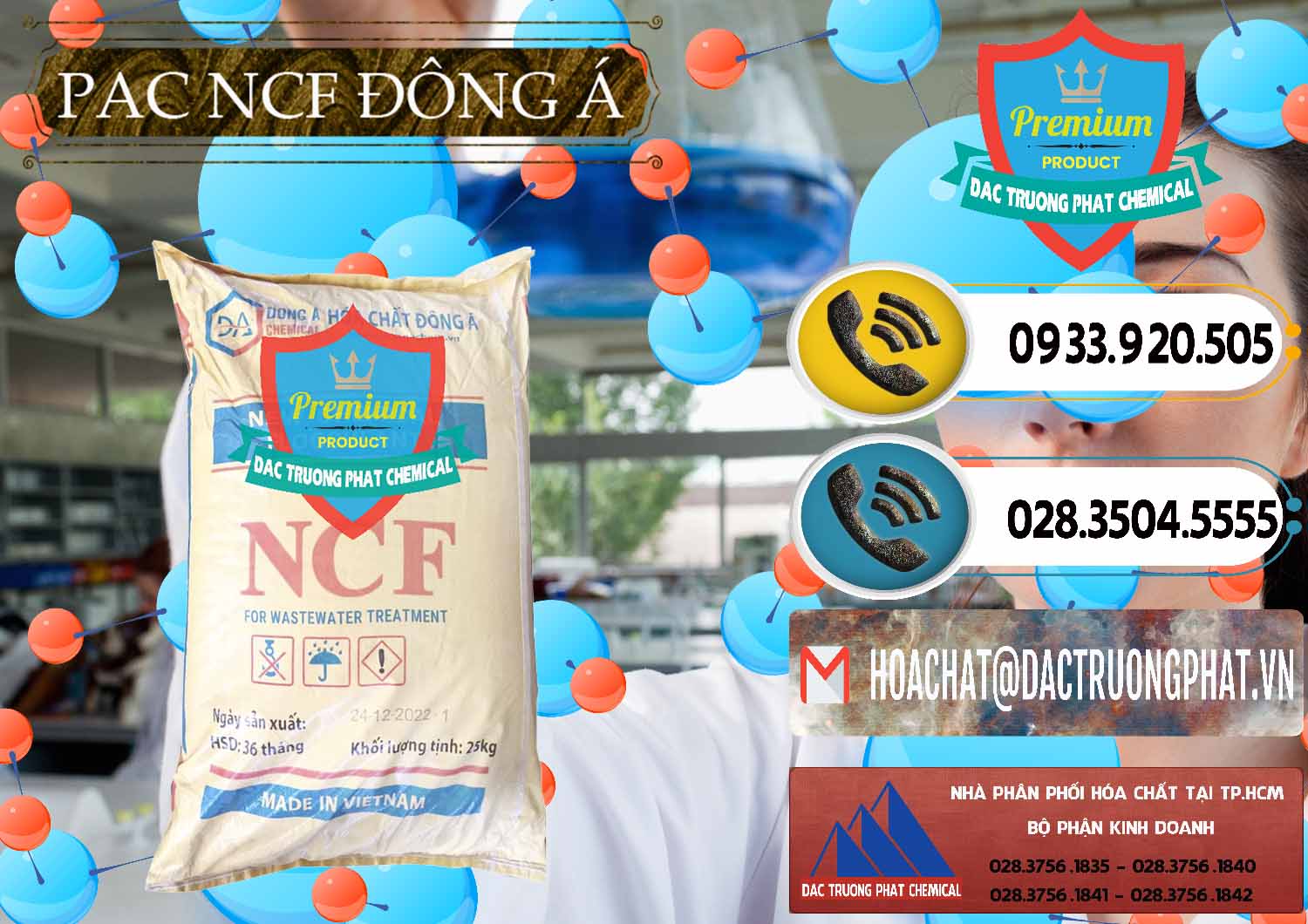 Nơi phân phối ( bán ) PAC - Polyaluminium Chloride Đông Á Việt Nam - 0408 - Đơn vị chuyên bán ( cung cấp ) hóa chất tại TP.HCM - hoachatdetnhuom.vn