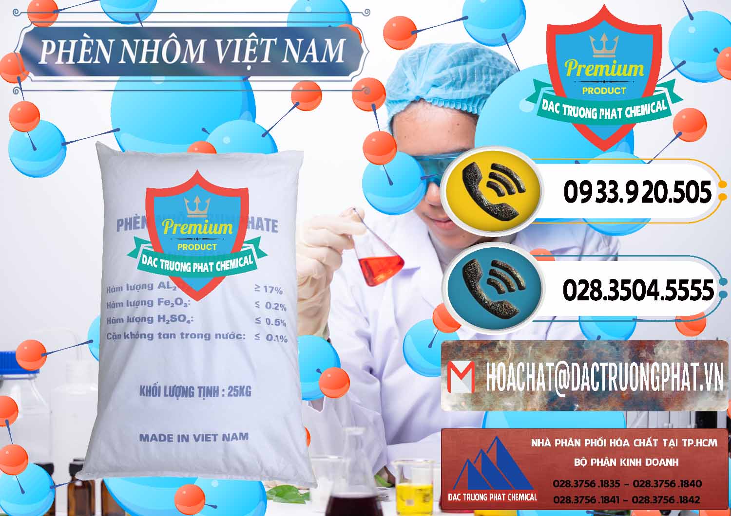 Cty chuyên phân phối và kinh doanh Phèn Nhôm - Al2(SO4)3 17% Việt Nam - 0465 - Cty kinh doanh và phân phối hóa chất tại TP.HCM - hoachatdetnhuom.vn