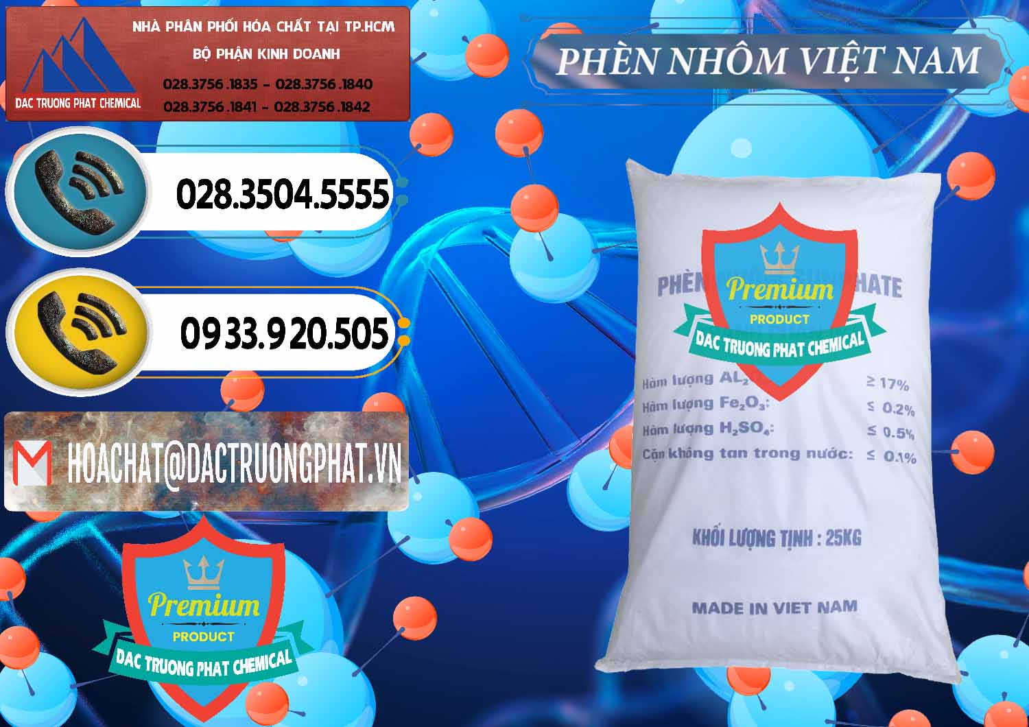 Công ty kinh doanh ( bán ) Phèn Nhôm - Al2(SO4)3 17% Việt Nam - 0465 - Chuyên phân phối _ cung ứng hóa chất tại TP.HCM - hoachatdetnhuom.vn