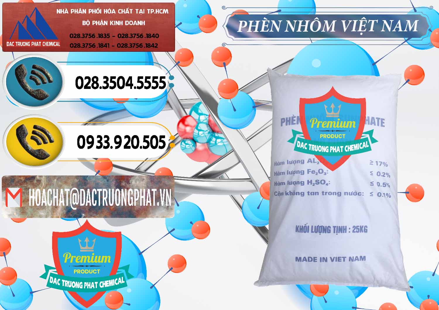 Công ty phân phối - bán Phèn Nhôm - Al2(SO4)3 17% Việt Nam - 0465 - Công ty cung cấp ( bán ) hóa chất tại TP.HCM - hoachatdetnhuom.vn