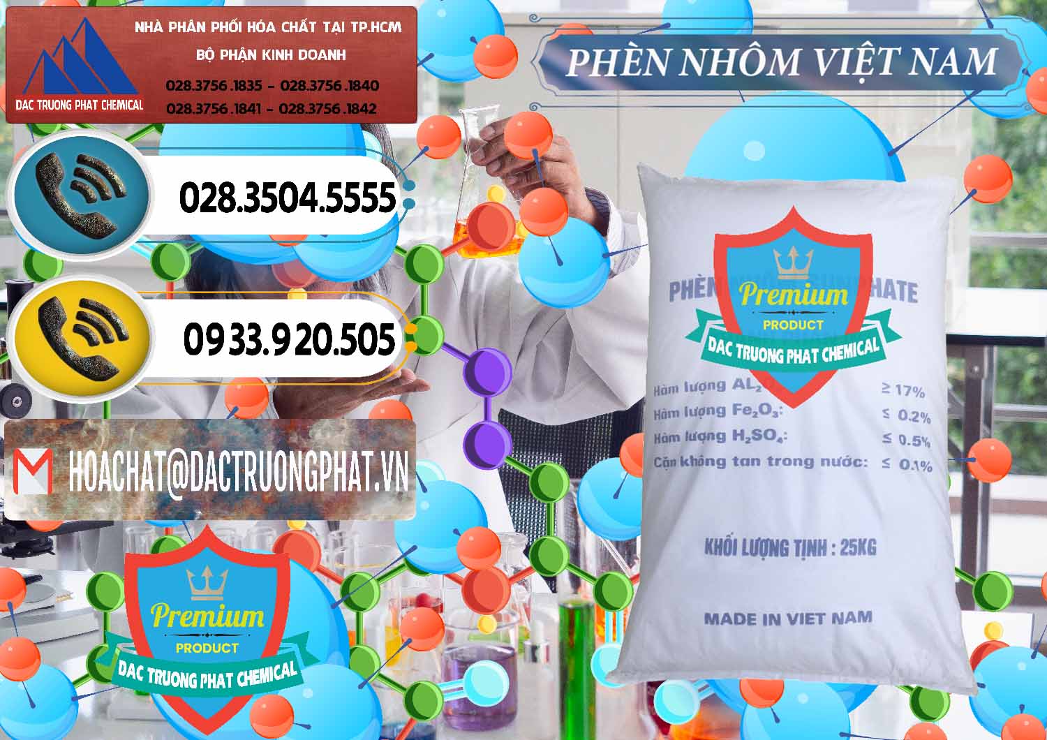 Chuyên cung ứng - phân phối Phèn Nhôm - Al2(SO4)3 17% Việt Nam - 0465 - Phân phối & kinh doanh hóa chất tại TP.HCM - hoachatdetnhuom.vn