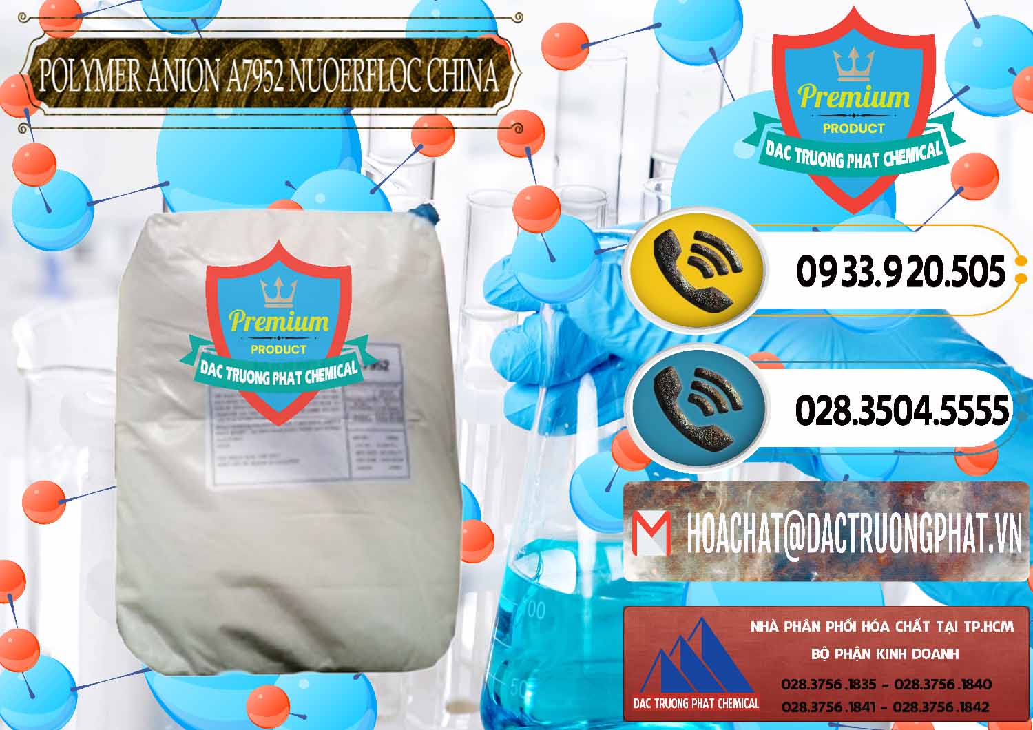 Nơi cung ứng và bán Polymer Anion A7952 Nuoerfloc Trung Quốc China - 0476 - Đơn vị chuyên cung cấp _ bán hóa chất tại TP.HCM - hoachatdetnhuom.vn