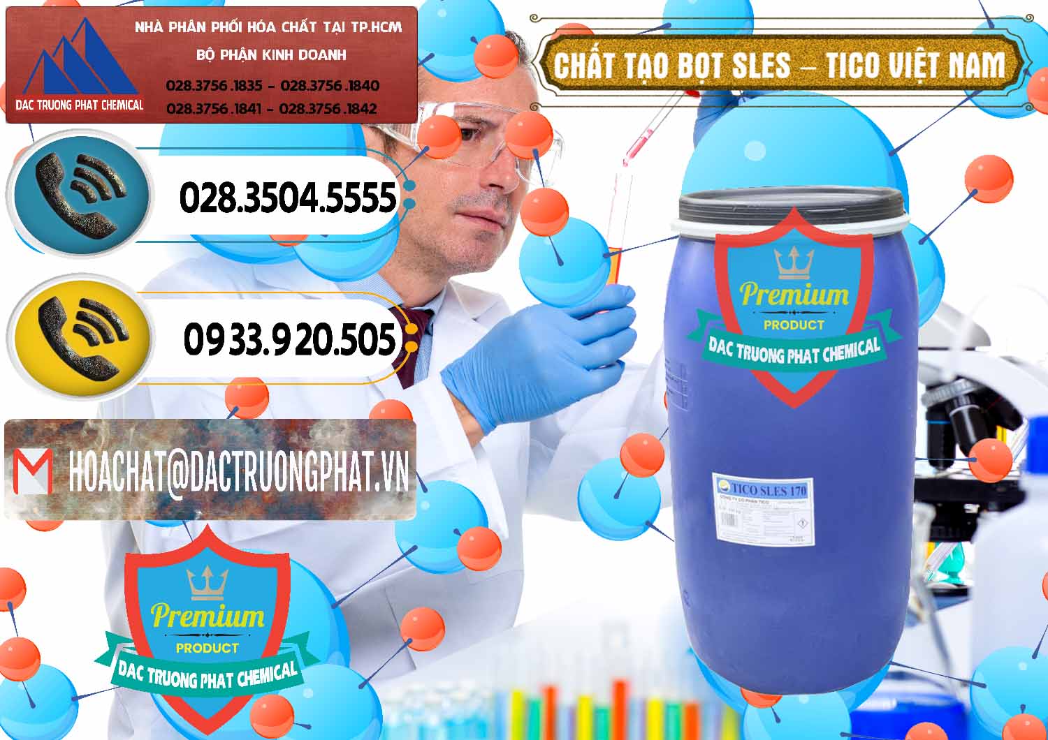 Chuyên phân phối _ cung ứng Chất Tạo Bọt Sles - Sodium Lauryl Ether Sulphate Tico Việt Nam - 0304 - Nơi bán và cung cấp hóa chất tại TP.HCM - hoachatdetnhuom.vn