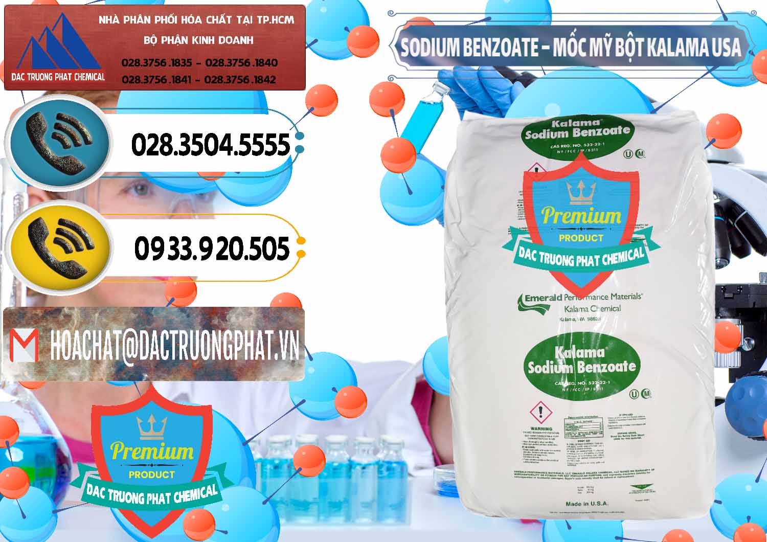 Chuyên bán ( cung ứng ) Sodium Benzoate - Mốc Bột Kalama Food Grade Mỹ Usa - 0136 - Chuyên cung cấp _ phân phối hóa chất tại TP.HCM - hoachatdetnhuom.vn