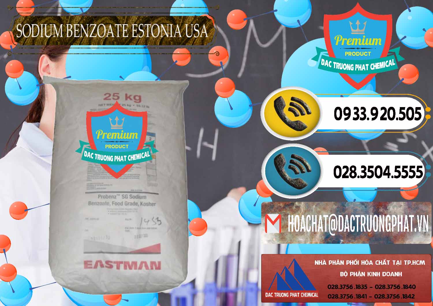 Công ty chuyên bán và cung ứng Sodium Benzoate - Mốc Bột Estonia Mỹ USA - 0468 - Cty chuyên bán _ phân phối hóa chất tại TP.HCM - hoachatdetnhuom.vn