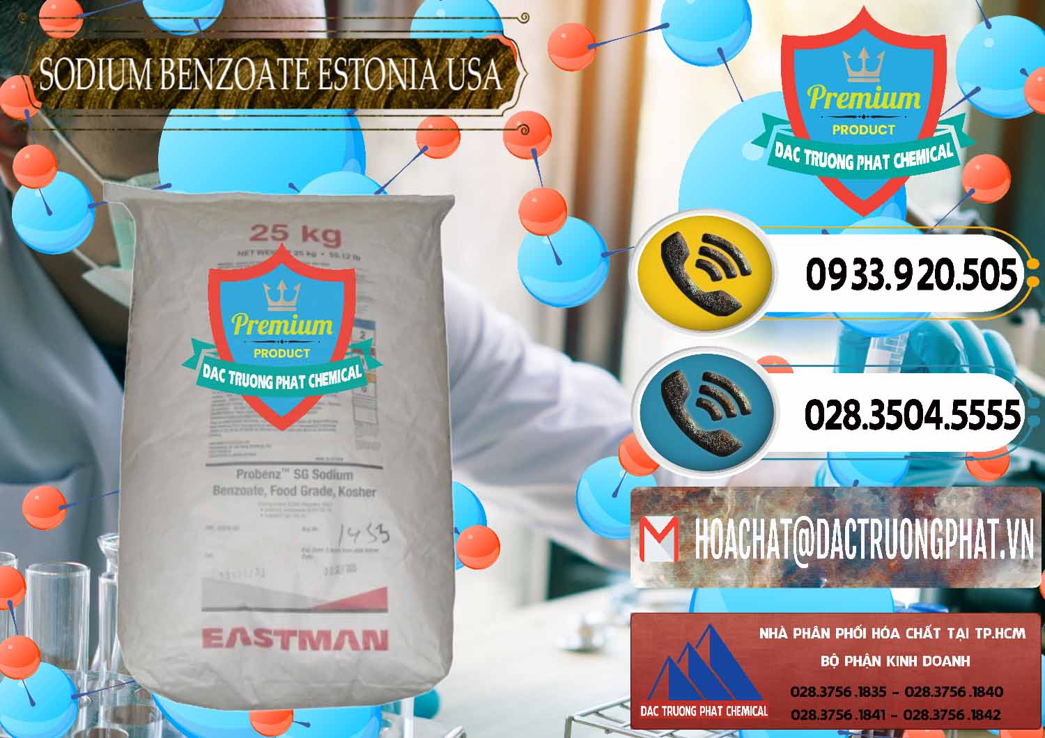 Bán - cung ứng Sodium Benzoate - Mốc Bột Estonia Mỹ USA - 0468 - Nhà phân phối và bán hóa chất tại TP.HCM - hoachatdetnhuom.vn