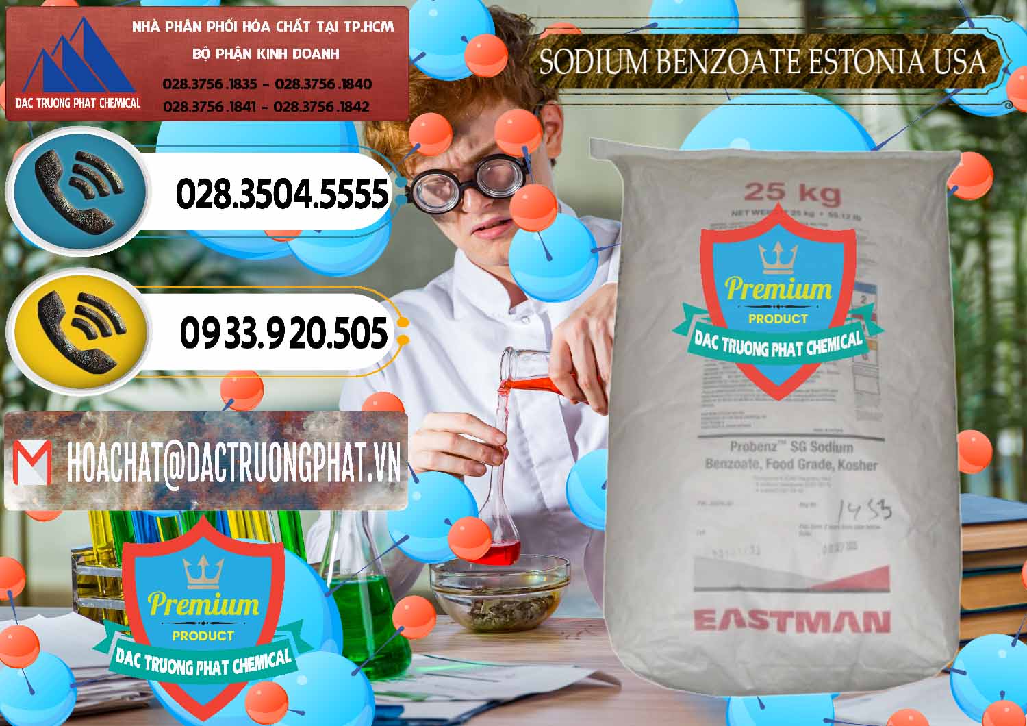 Nơi chuyên bán & phân phối Sodium Benzoate - Mốc Bột Estonia Mỹ USA - 0468 - Nhà cung cấp ( nhập khẩu ) hóa chất tại TP.HCM - hoachatdetnhuom.vn