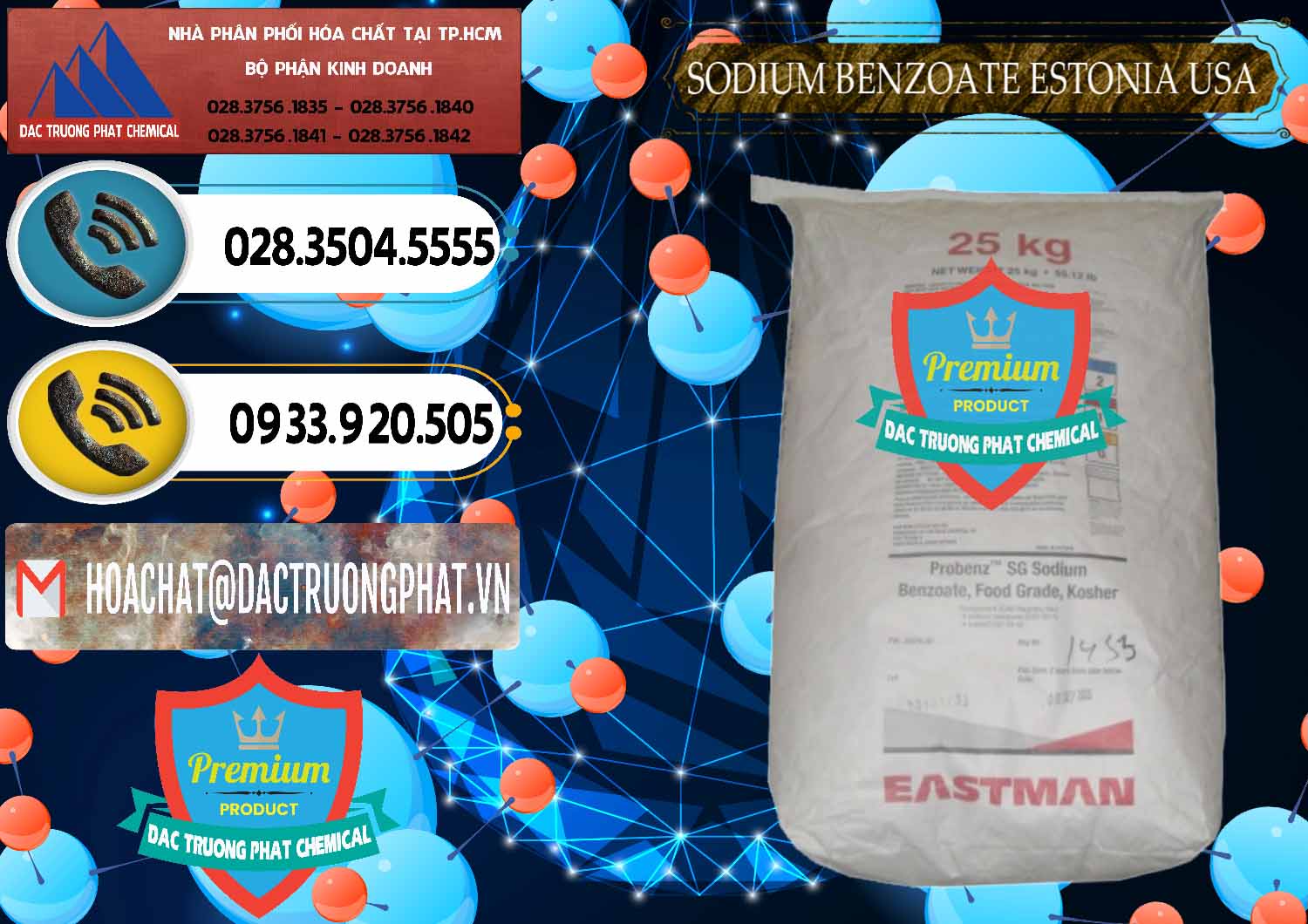 Nơi phân phối _ bán Sodium Benzoate - Mốc Bột Estonia Mỹ USA - 0468 - Đơn vị chuyên kinh doanh và phân phối hóa chất tại TP.HCM - hoachatdetnhuom.vn