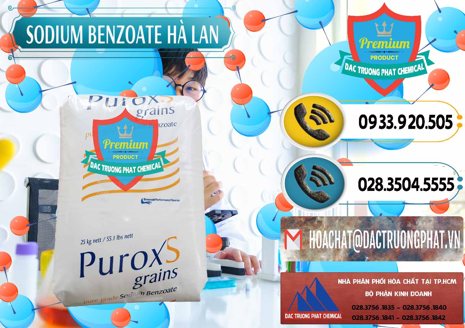 Chuyên phân phối ( bán ) Sodium Benzoate - Mốc Bột Puroxs Hà Lan Netherlands - 0467 - Cung cấp - nhập khẩu hóa chất tại TP.HCM - hoachatdetnhuom.vn