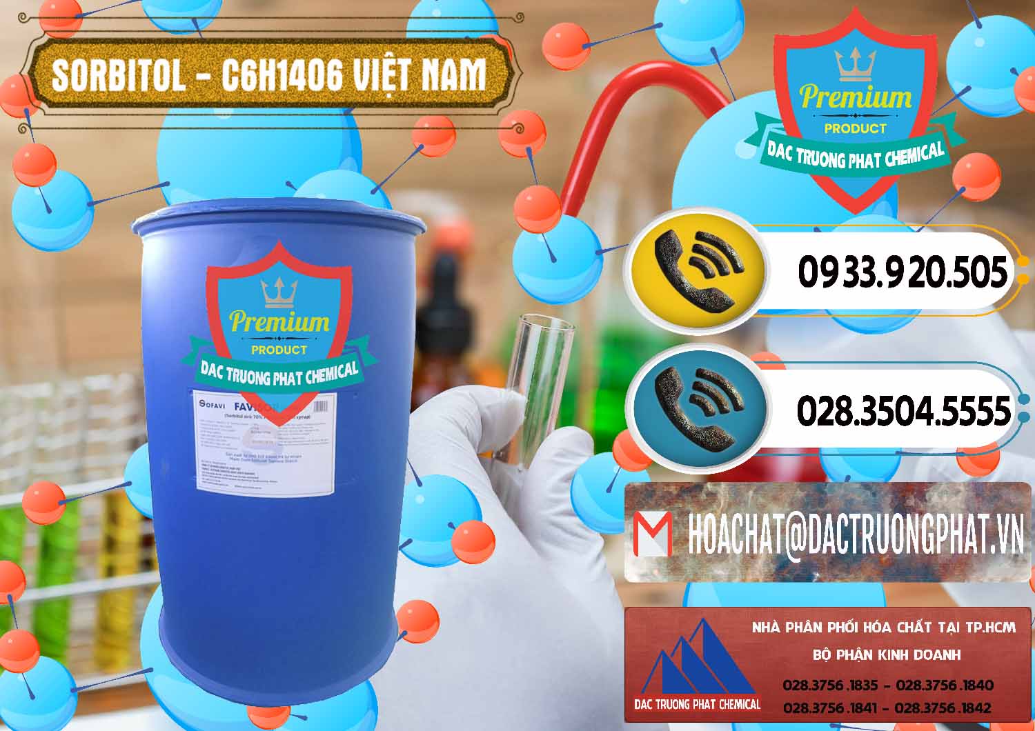 Chuyên kinh doanh _ bán Sorbitol - C6H14O6 Lỏng 70% Food Grade Việt Nam - 0438 - Đơn vị kinh doanh & bán hóa chất tại TP.HCM - hoachatdetnhuom.vn