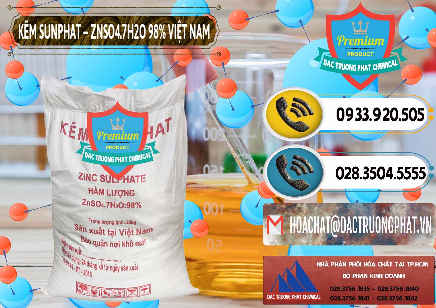 Bán - cung ứng Kẽm Sunfat – ZNSO4.7H2O Việt Nam - 0189 - Đơn vị bán ( cung cấp ) hóa chất tại TP.HCM - hoachatdetnhuom.vn